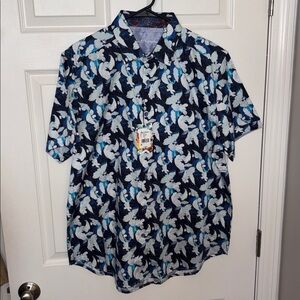 Robert Graham Men’s SS Buttondown NWT Sz XL Retail $198
